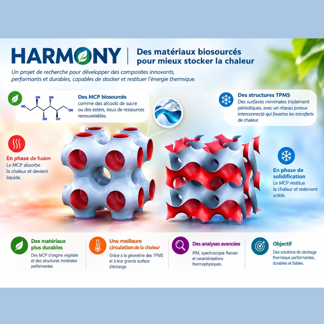 HARMONY | Des matériaux biosourcés pour mieux stocker la chaleur